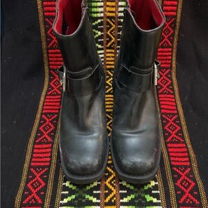 ❤️🖤EUC Durango Black Leather Women's Boots w buckle 🖤❤️